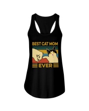 Best Cat Mom Vintage Ladies Flowy Tank tile