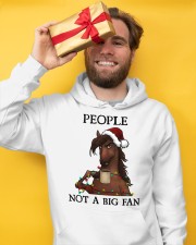 HORSE PEOPLE NOT A BIG FAN Hooded Sweatshirt apparel-hooded-sweatshirt-lifestyle-front-68