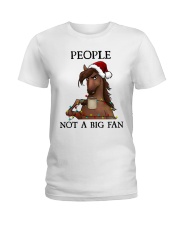 HORSE PEOPLE NOT A BIG FAN Ladies T-Shirt tile