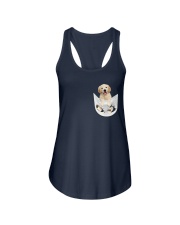 Golden Retriever Inside Pocket Ladies Flowy Tank thumbnail