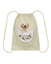 Golden Retriever Inside Pocket Drawstring Bag thumbnail