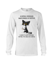 COFFEE SPELLED BACKWARDS Long Sleeve Tee tile