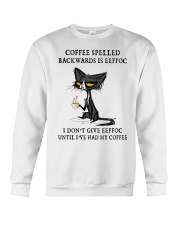 COFFEE SPELLED BACKWARDS Crewneck Sweatshirt tile