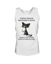 COFFEE SPELLED BACKWARDS Unisex Tank tile