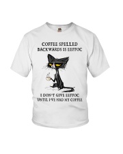 COFFEE SPELLED BACKWARDS Youth T-Shirt tile