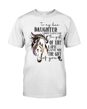 Horse To My Daughter Classic T-Shirt front