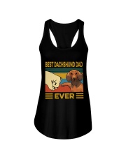 Best Dachshund Dad Vintage Ladies Flowy Tank tile