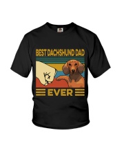 Best Dachshund Dad Vintage Youth T-Shirt tile