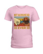 Best Dachshund Dad Vintage Ladies T-Shirt tile