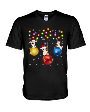 Goats Xmas Ball V-Neck T-Shirt thumbnail