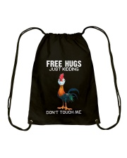 TEST HUGS JUST KIDDING DON T TOUCH ME 1 Drawstring Bag tile