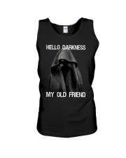 Cat Hello Darkness Unisex Tank tile
