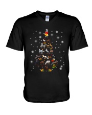 Horse Christmas Tree V-Neck T-Shirt tile