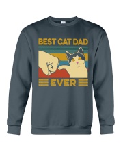 Best Cat Dad Vintage Crewneck Sweatshirt tile