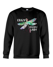 Dragonfly Lady - Crazy Crewneck Sweatshirt thumbnail