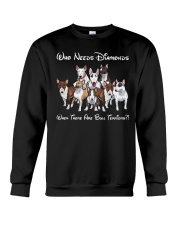 bull terrier diamonds Crewneck Sweatshirt thumbnail