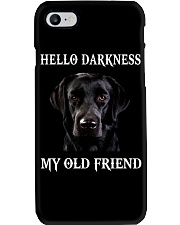 Labrador Hello Darkness My Old Friend Phone Case tile
