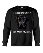 Labrador Hello Darkness My Old Friend Crewneck Sweatshirt tile
