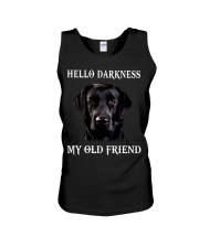 Labrador Hello Darkness My Old Friend Unisex Tank tile