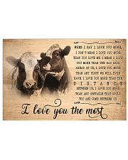 Cow I Love You The Most 17x11 Poster front