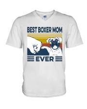 Best Boxer Mom V-Neck T-Shirt tile