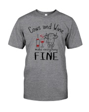 Cows And Wine Classic T-Shirt front