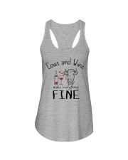 Cows And Wine Ladies Flowy Tank thumbnail