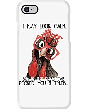 Chicken I May Look Calm Phone Case tile