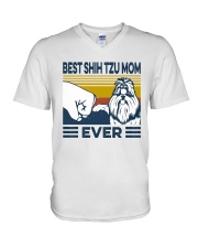 Best Shih Tzu Mom V-Neck T-Shirt tile
