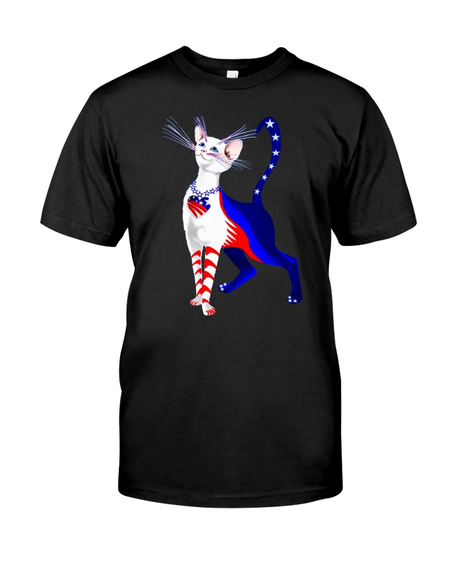 Cat Flag America Classic T-Shirt