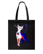Cat Flag America Tote Bag thumbnail