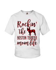 BOSTON TERRIER ROCKIN MOM LIFE Youth T-Shirt tile