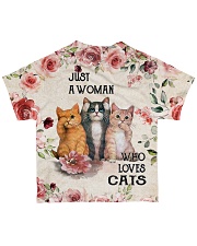 Cat Just A Woman Flower All-over T-Shirt back
