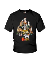 Greyhound Christmas Youth T-Shirt thumbnail