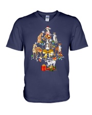 Greyhound Christmas V-Neck T-Shirt thumbnail