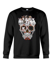 Skull Bull Terrier Crewneck Sweatshirt thumbnail