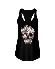 Skull Bull Terrier Ladies Flowy Tank thumbnail