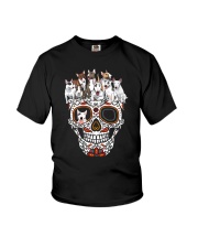 Skull Bull Terrier Youth T-Shirt thumbnail