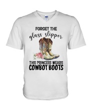 HORSE FORGET THE GLASS SLIPPER V-Neck T-Shirt tile