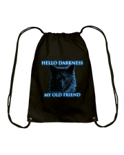 Hello Darkness My Old Friend Drawstring Bag thumbnail
