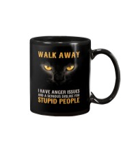 Cat Walk Away and Dislike for Stupid People Mug thumbnail