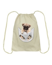 Pug Inside Pocket Drawstring Bag thumbnail