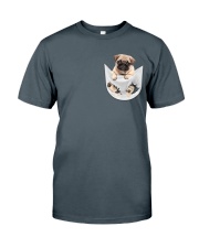 Pug Inside Pocket Classic T-Shirt thumbnail