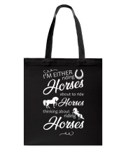 I'm Either Riding Horses Tote Bag thumbnail