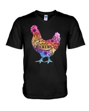 Home Is Where My Chickens Are V-Neck T-Shirt thumbnail