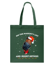 ON THE NAUGHTY LIST Tote Bag tile