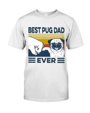 Best Pug Dad Classic T-Shirt front
