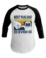Best Pug Dad Baseball Tee tile