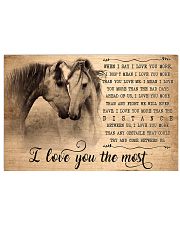 Horse I Love You The Most 17x11 Poster front