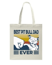 Best Pitbull Dad Tote Bag tile